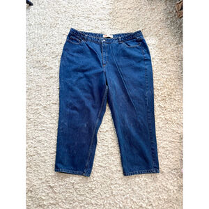 Women's Route 66 Blue Relaxed Fit Jeans Plus Size 26 short 100% cotton